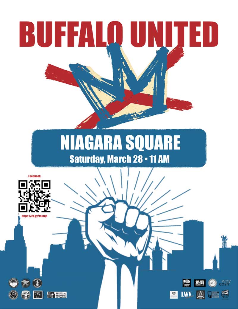 Buffalo United — No Kings 3 event flyer